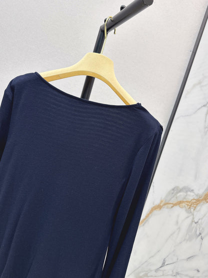 Chan New Striped bottoming shirt