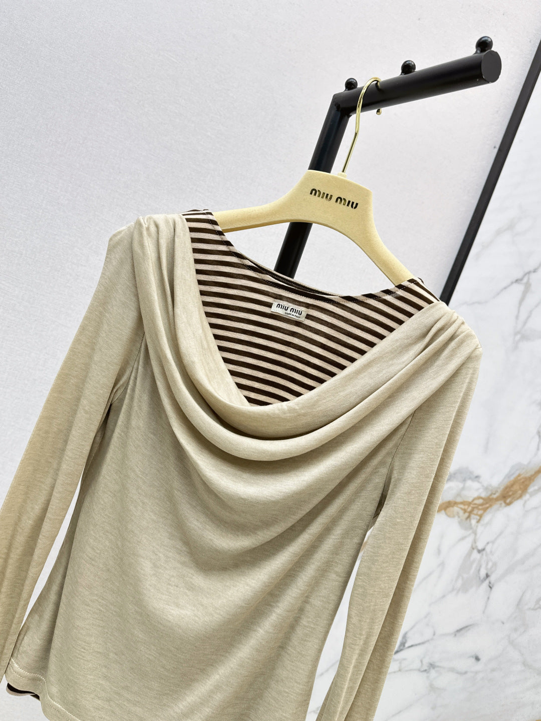 Chan New Striped bottoming shirt