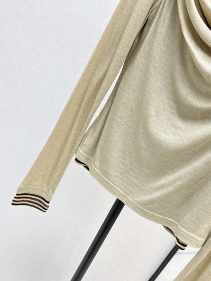 Chan New Striped bottoming shirt