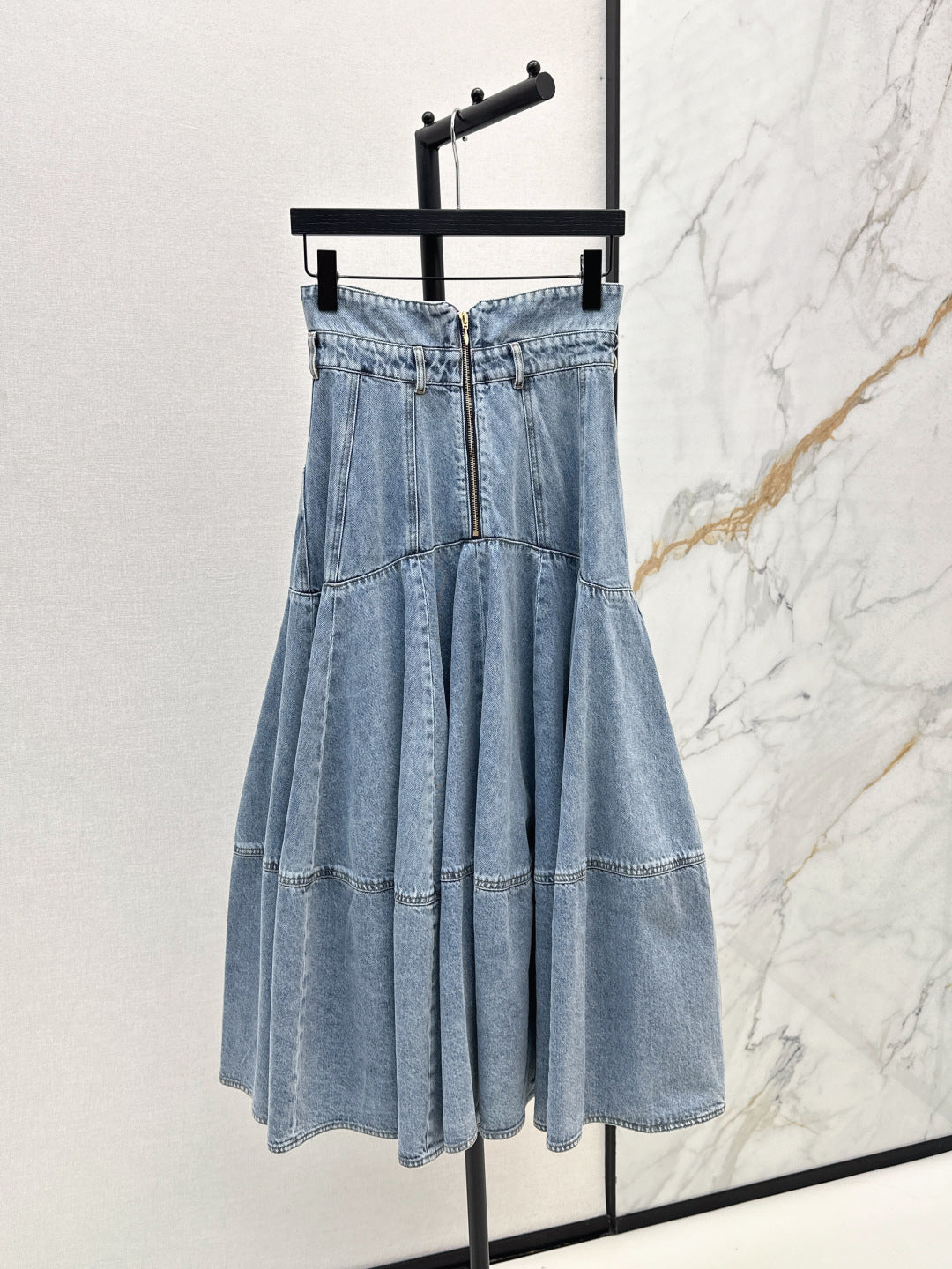 Zimm New Long denim skirt