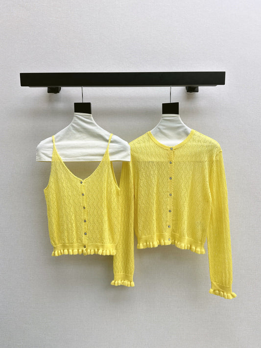 Chan New Hollow two-piece set