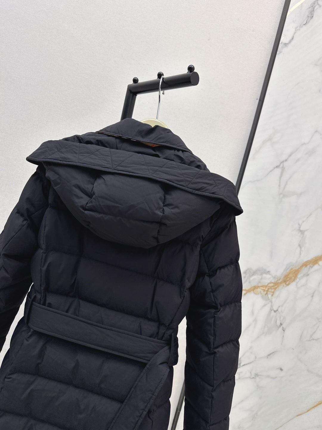 Bur New Double-breasted hooded down jacket