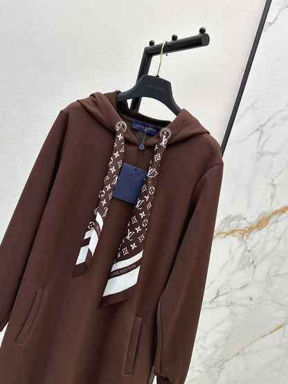 Louis  New Hooded sweatshirt dress