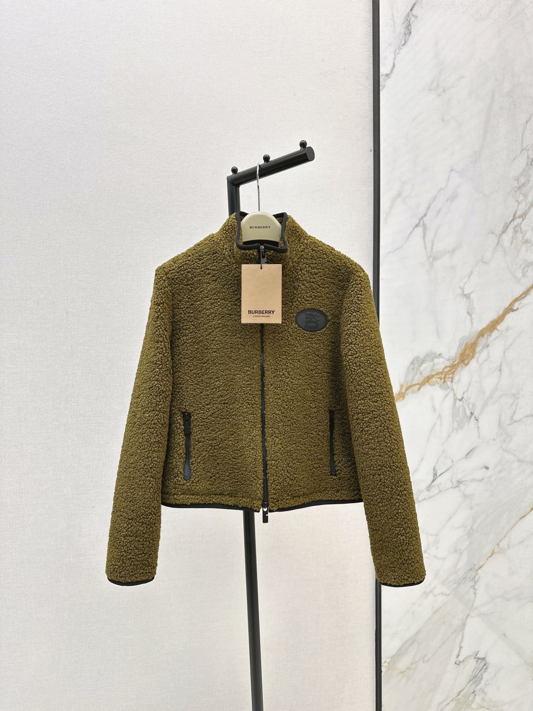 Bur New Teddy Bear Stand Collar Jacket