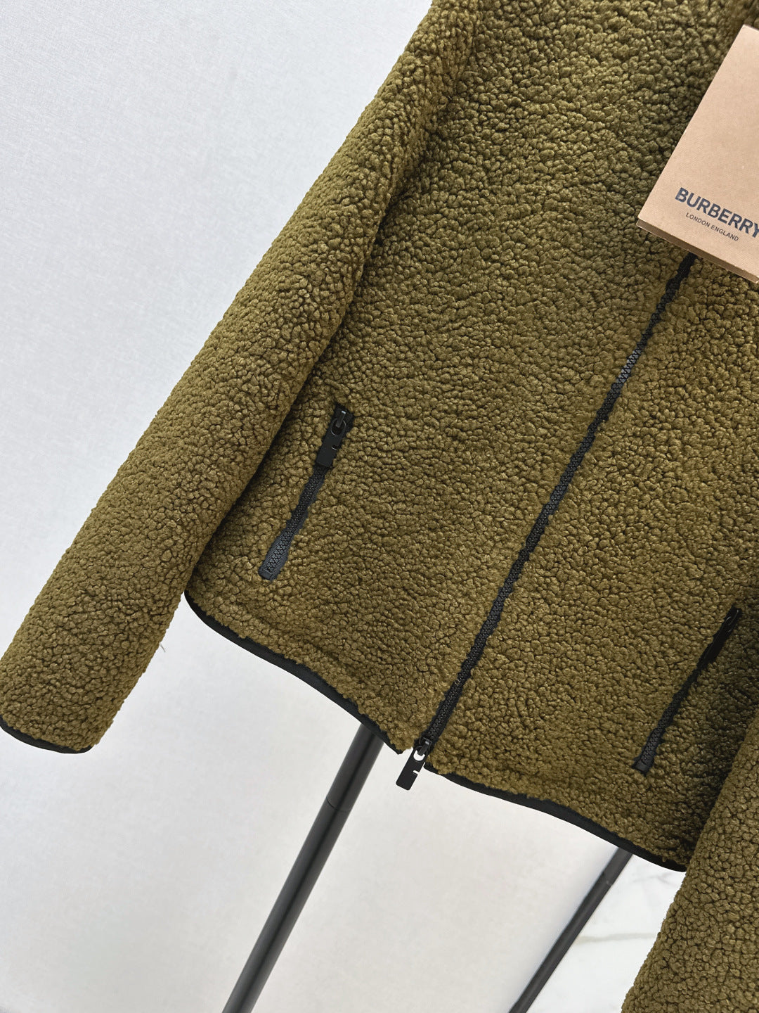 Bur New Teddy Bear Stand Collar Jacket