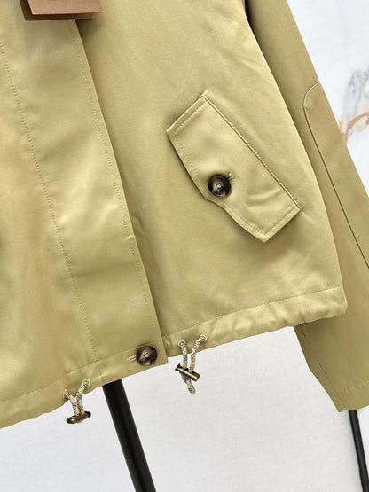 Bur New Hooded short windbreaker jacket