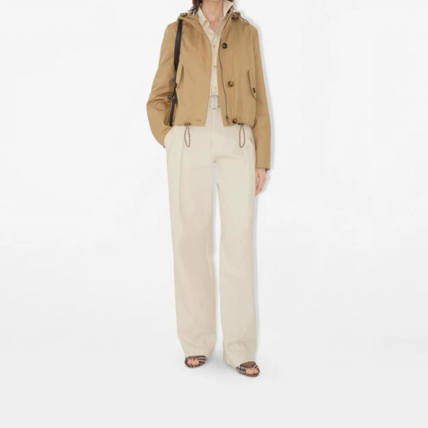 Bur New Hooded short windbreaker jacket