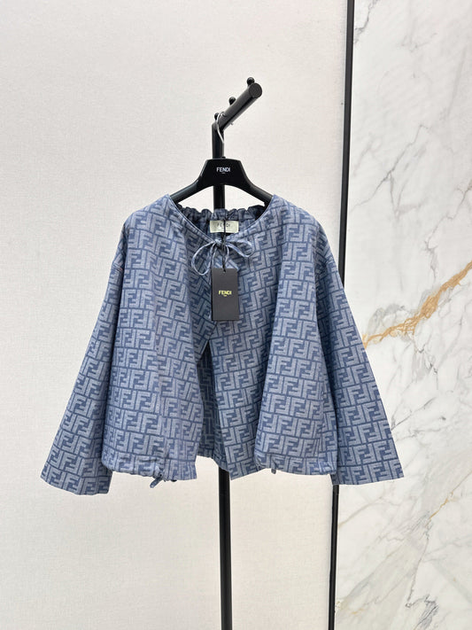 Fend New Printed cape coat