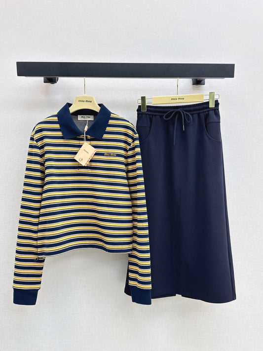 Miu New striped casual suit