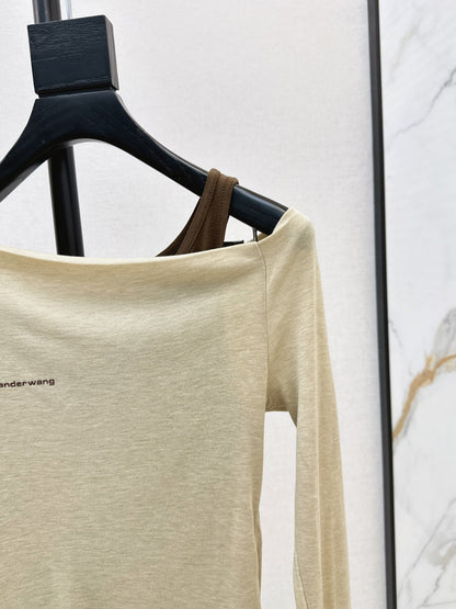 Miu New Fake two-piece design bottoming shirt