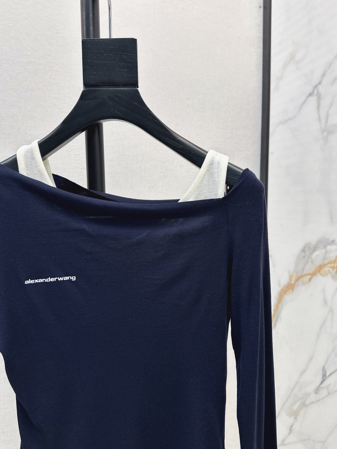 Miu New Fake two-piece design bottoming shirt