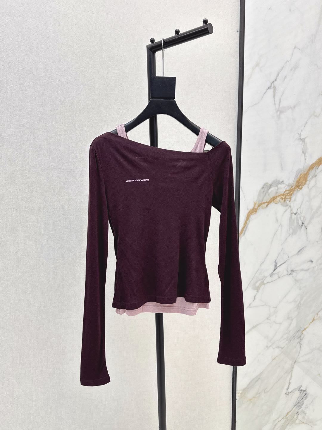 Miu New Fake two-piece design bottoming shirt