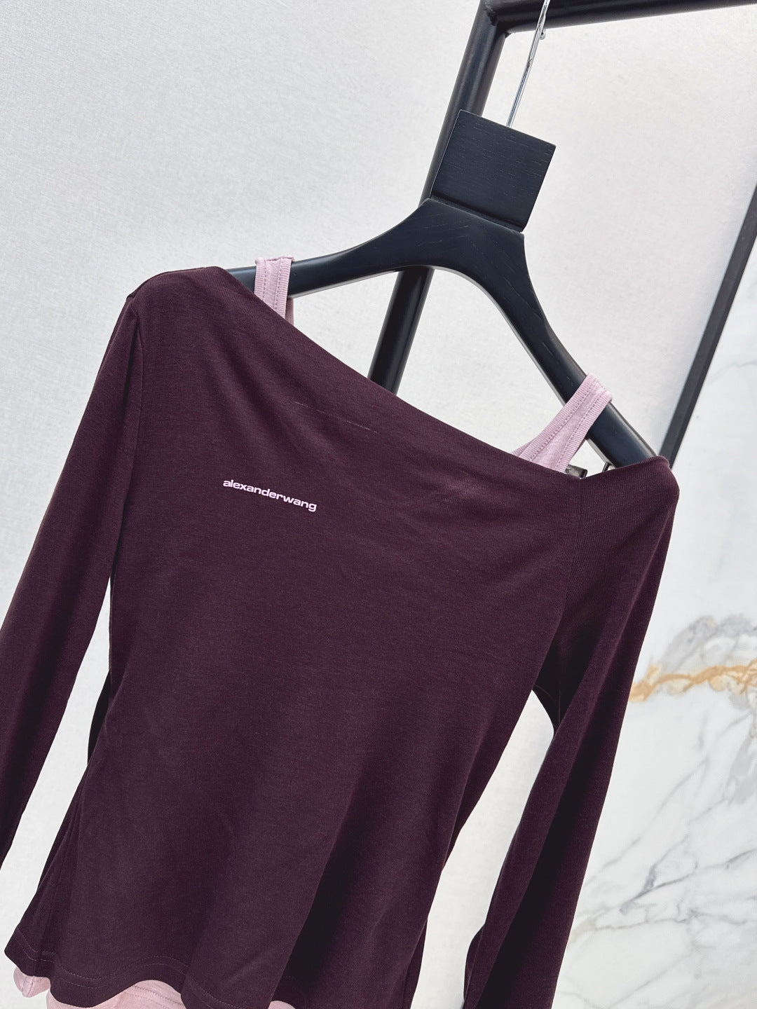 Miu New Fake two-piece design bottoming shirt