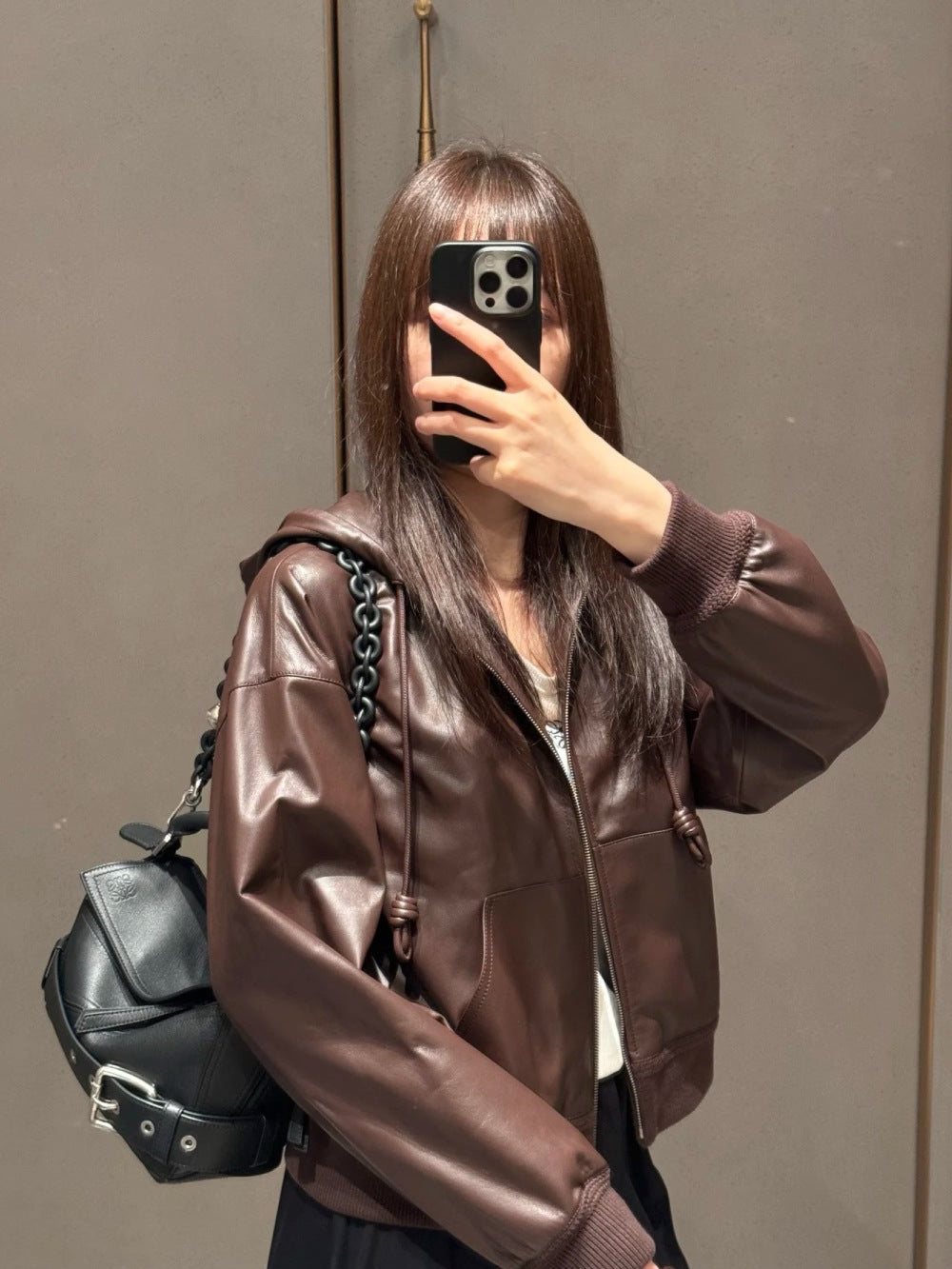 Loe New leather jacket