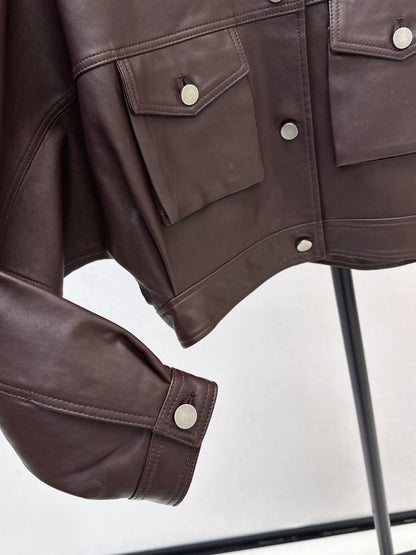 Brune New leather jacket