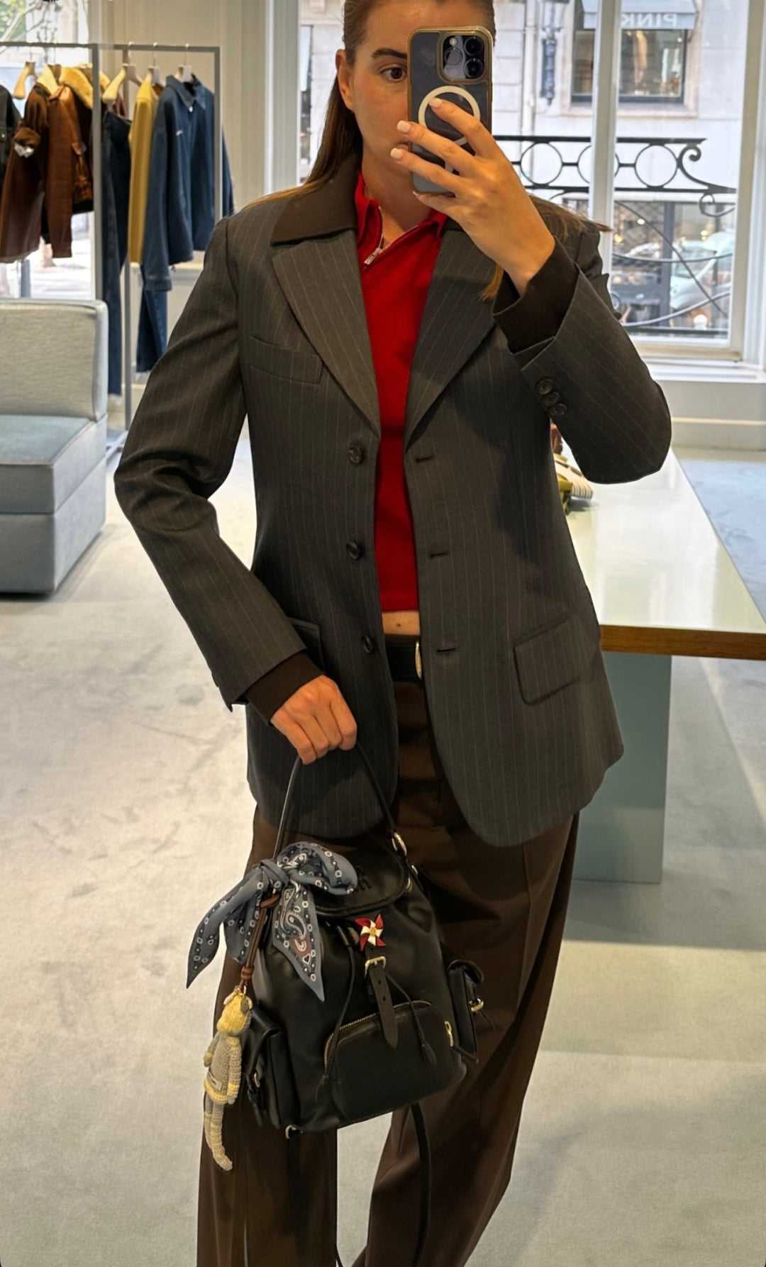 Miu New striped blazer