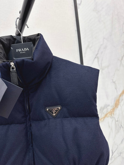 Pra New belt waist vest down jacket