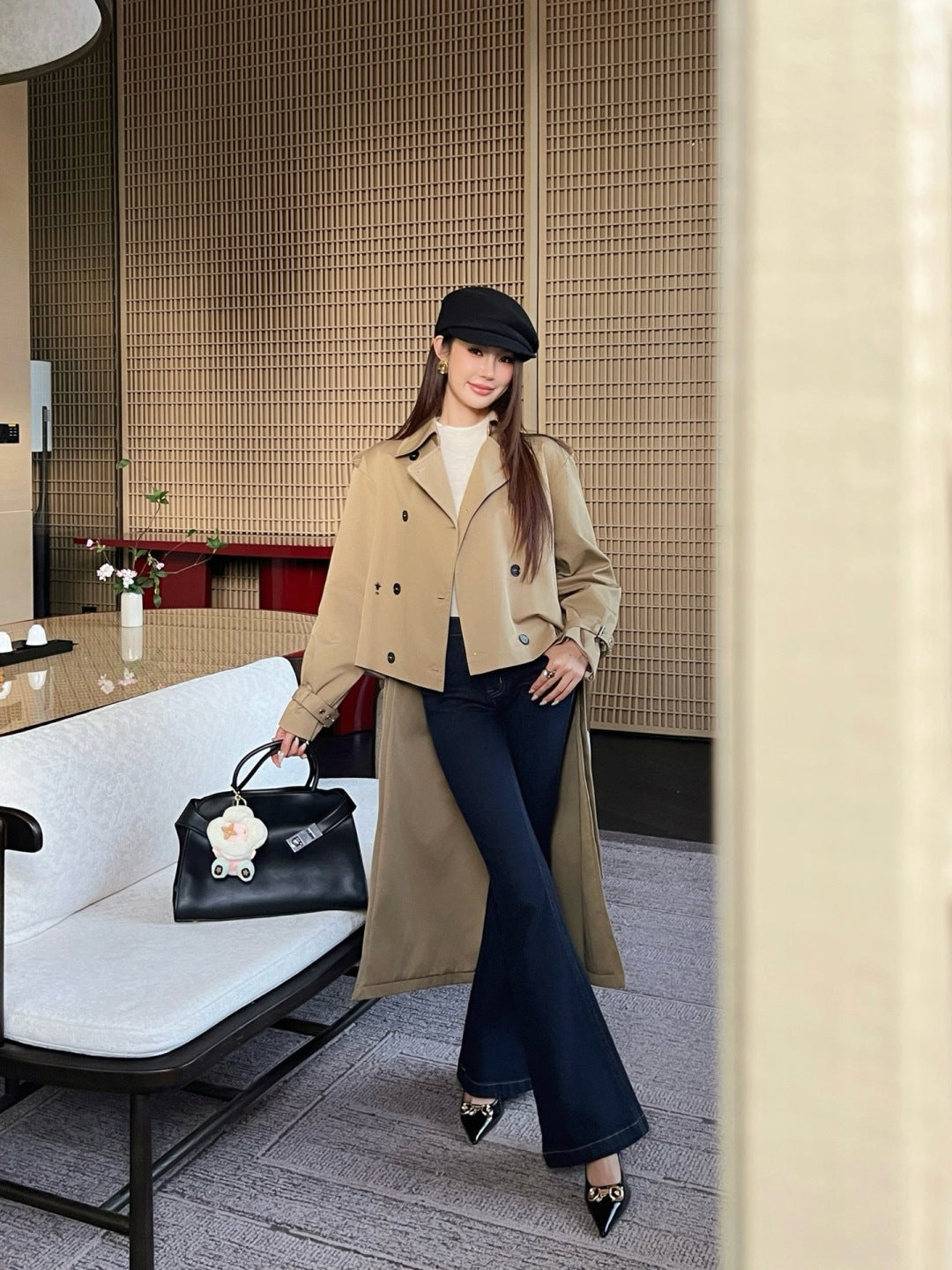 CD New Long trench coat