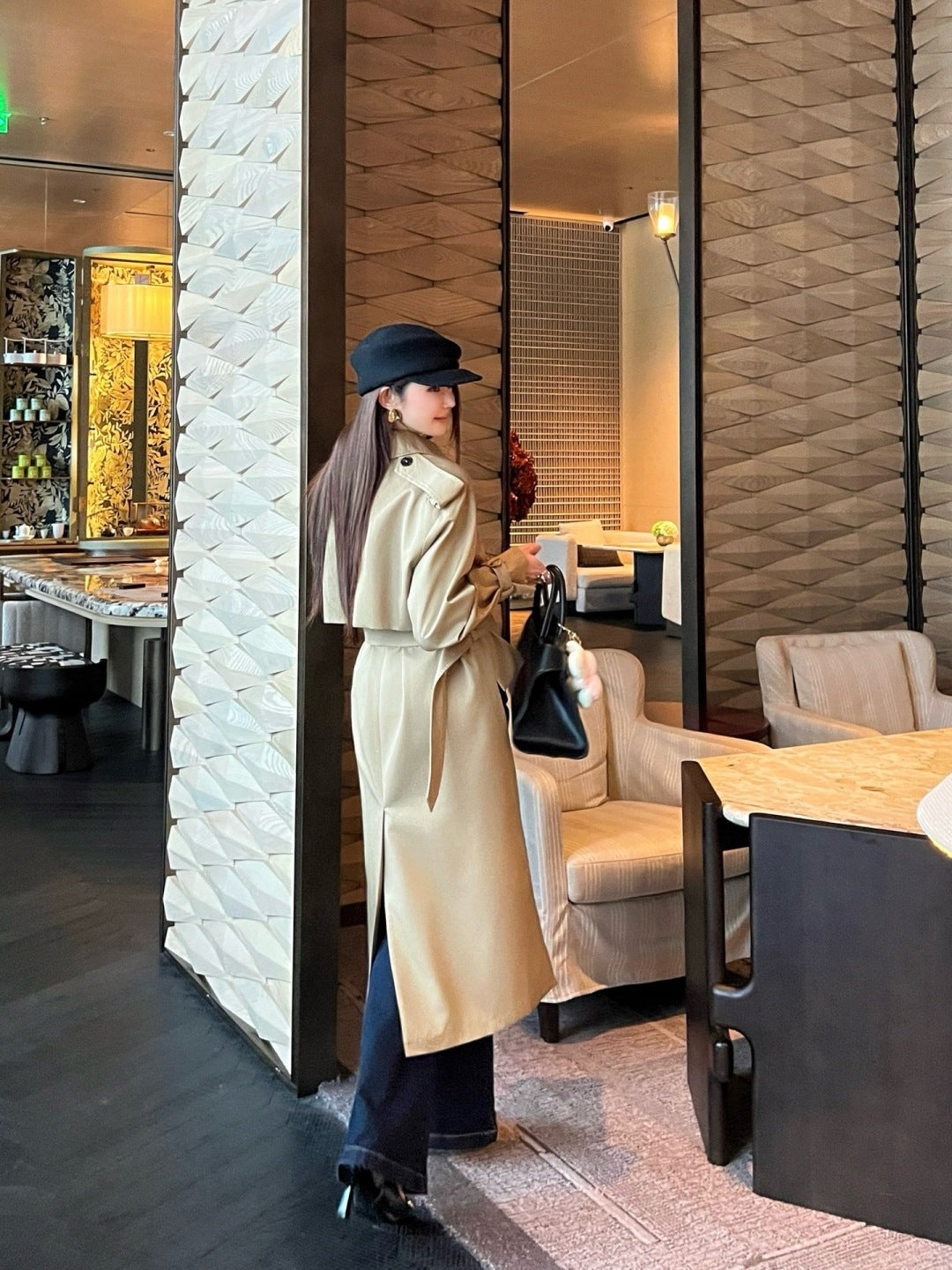 CD New Long trench coat