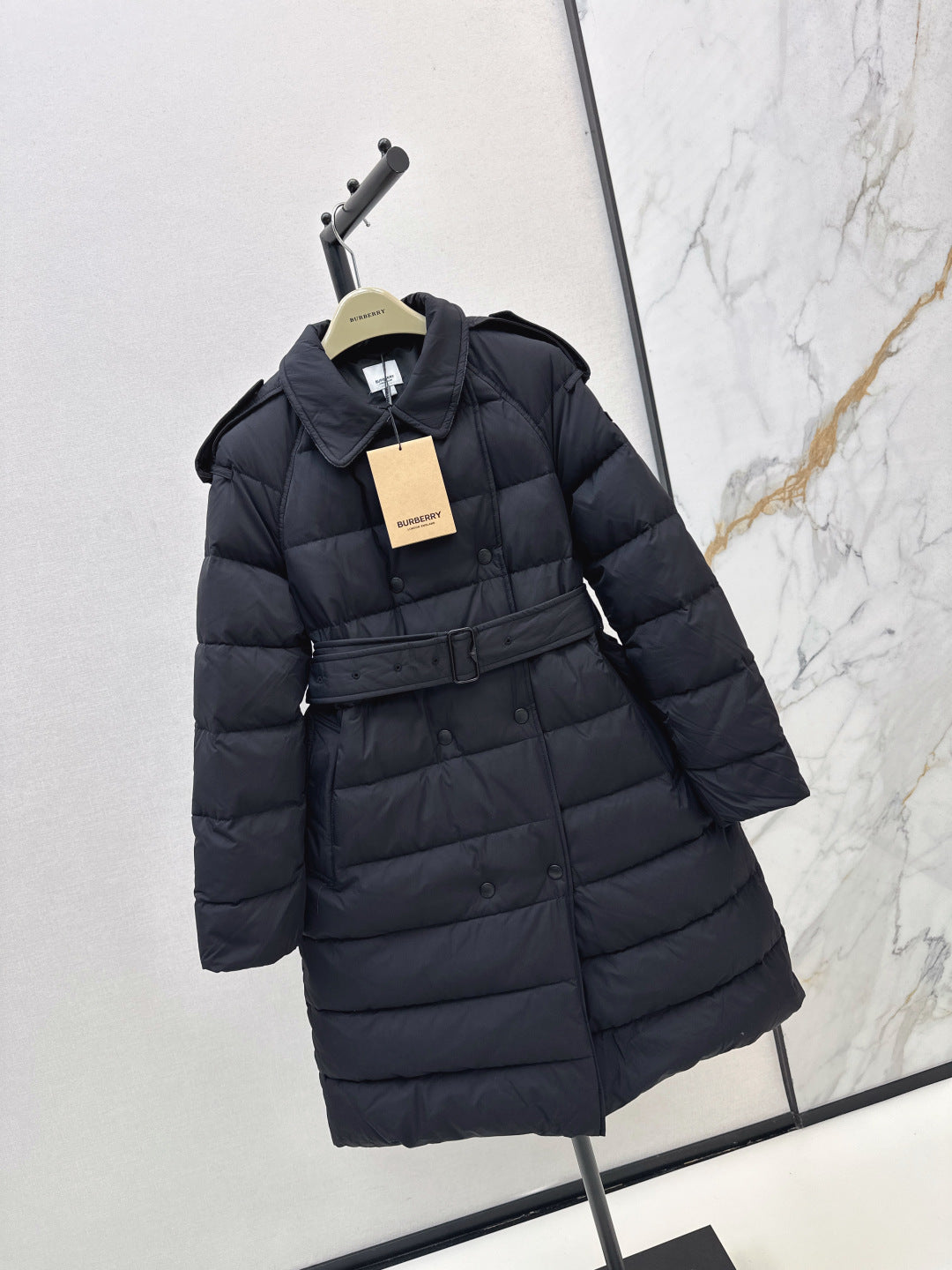 Bur New Double-breasted long down jacket