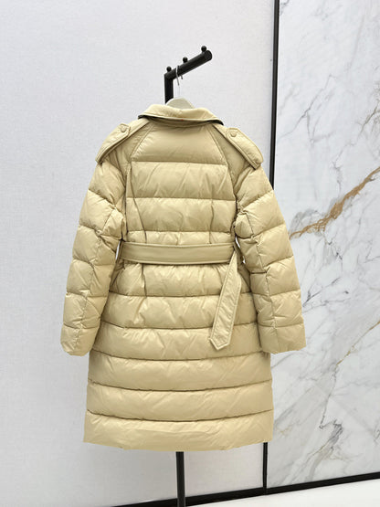 Bur New Double-breasted long down jacket
