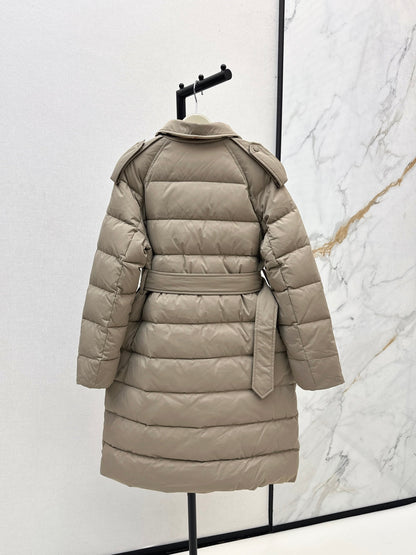 Bur New Double-breasted long down jacket