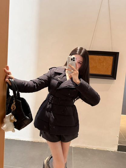 Bur New Double-breasted short down jacket