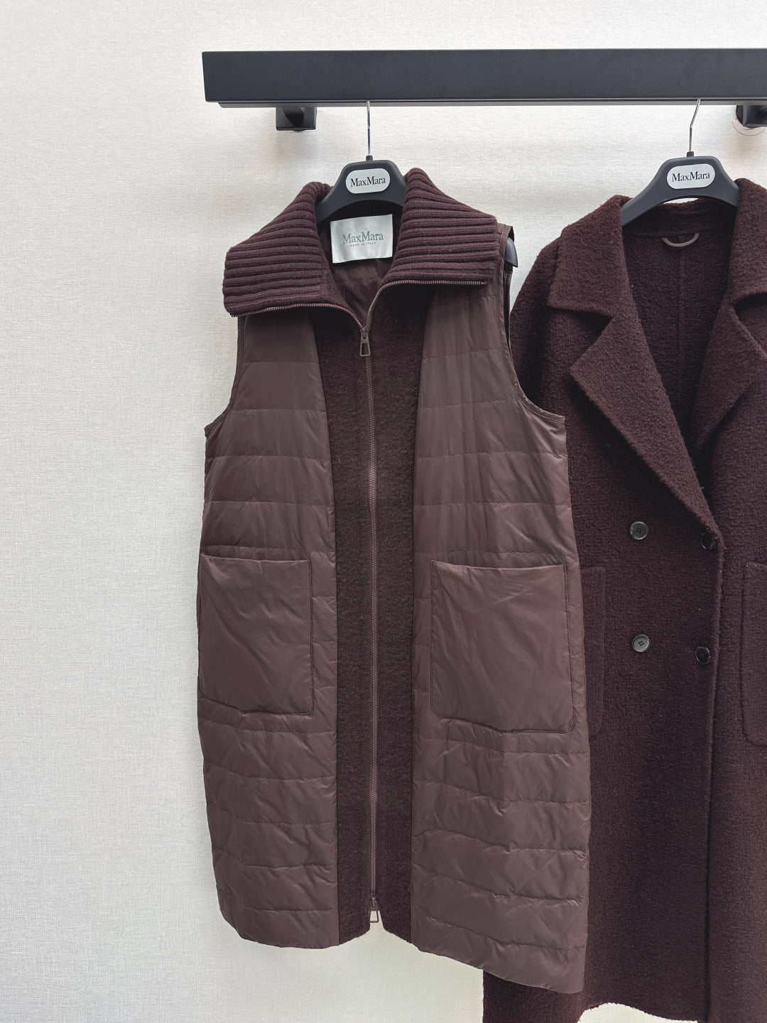 Max New Down vest + coat two-piece set