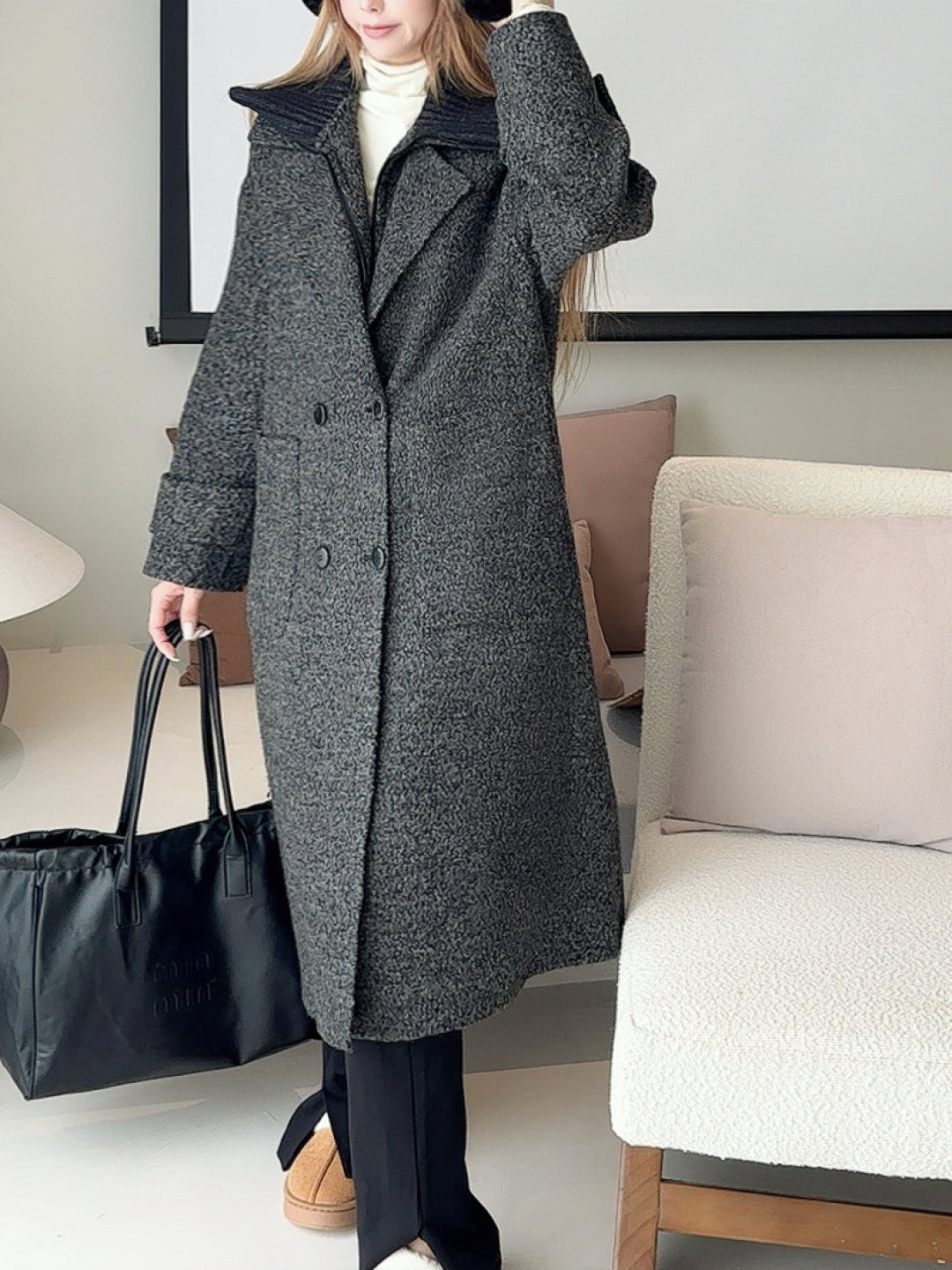 Max New Down vest + coat two-piece set