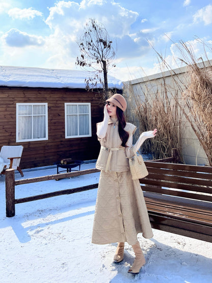 CD New Plaid vest jacket