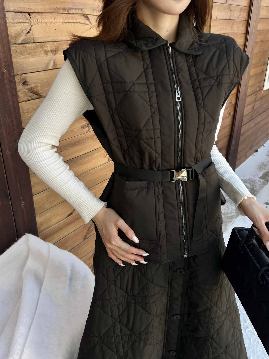 CD New Plaid vest jacket