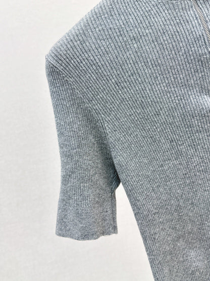 Miu New knitted cropped sweater