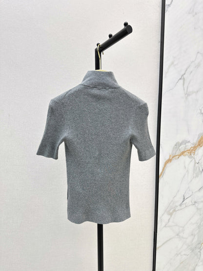 Miu New knitted cropped sweater