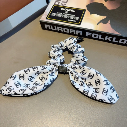 Chan Letter ribbon ponytail hair tie