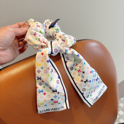 Louis Classic letter streamer ponytail hair tie
