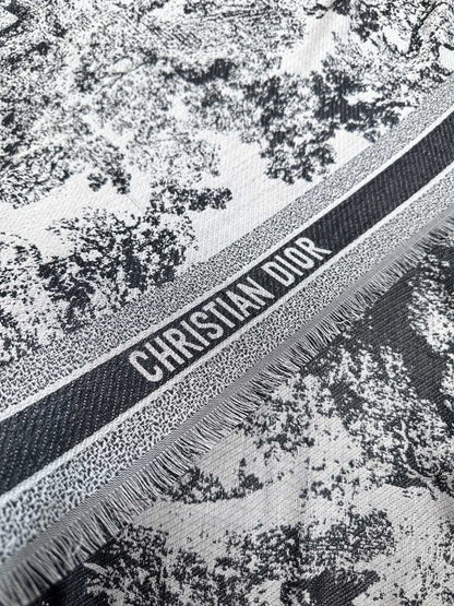 CD classic print scarf