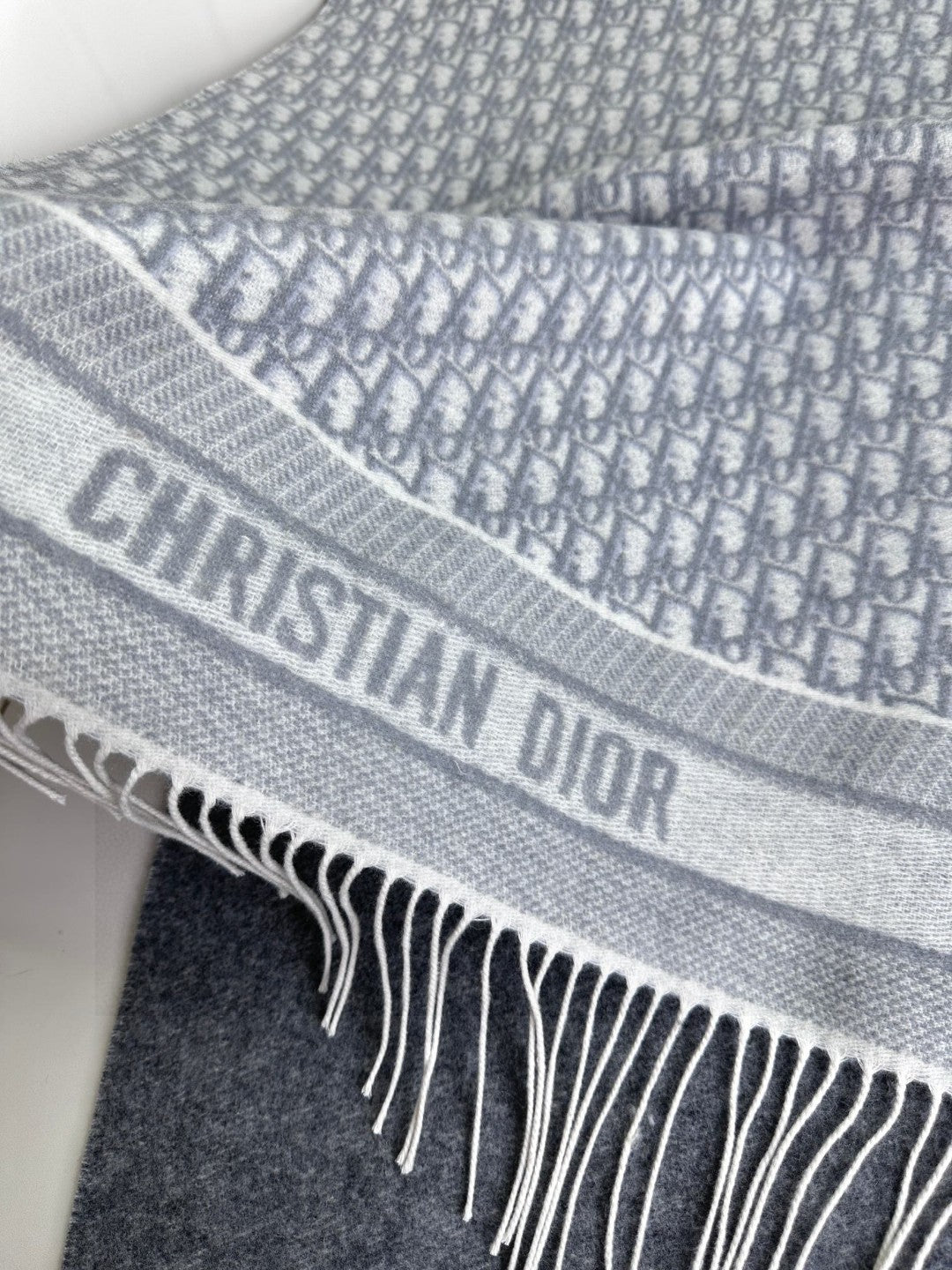 CD Classic printed double-sided cashmere scarf