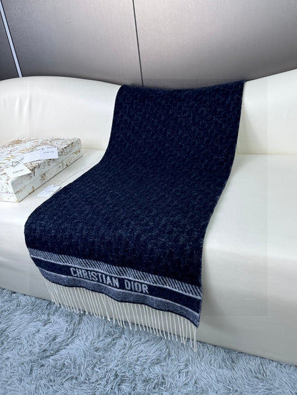 CD Classic printed double-sided cashmere scarf