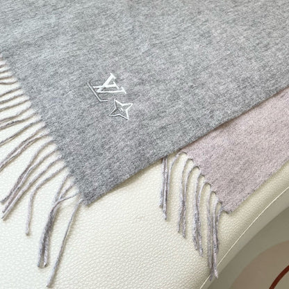 Louis classic striped plaid cashmere scarf