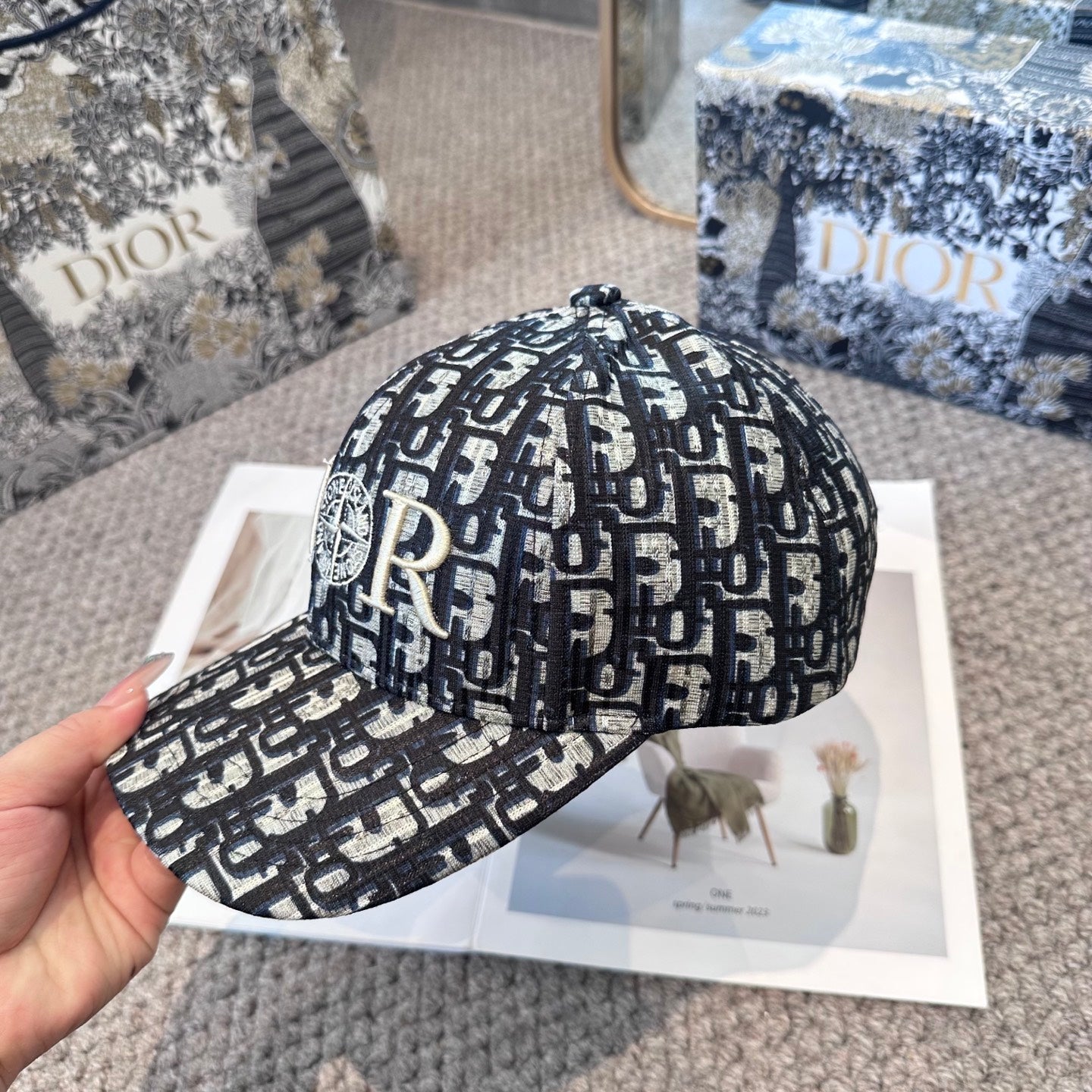 CD classic distressed baseball cap