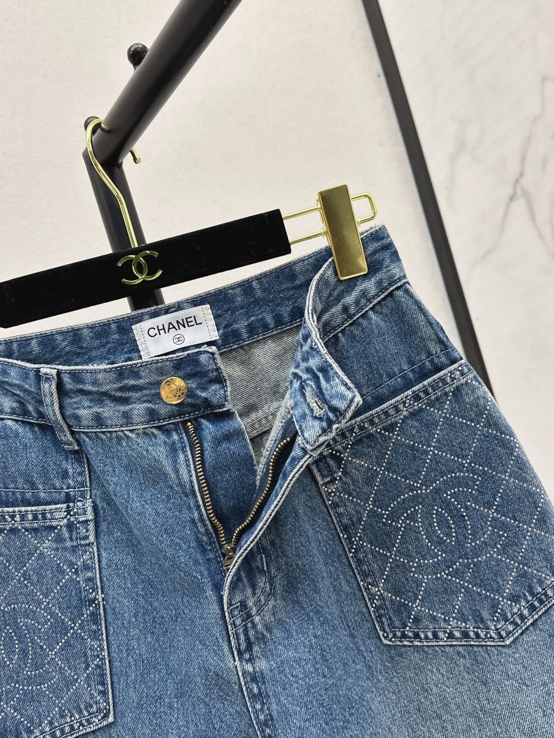 Chan New Rhinestone jeans