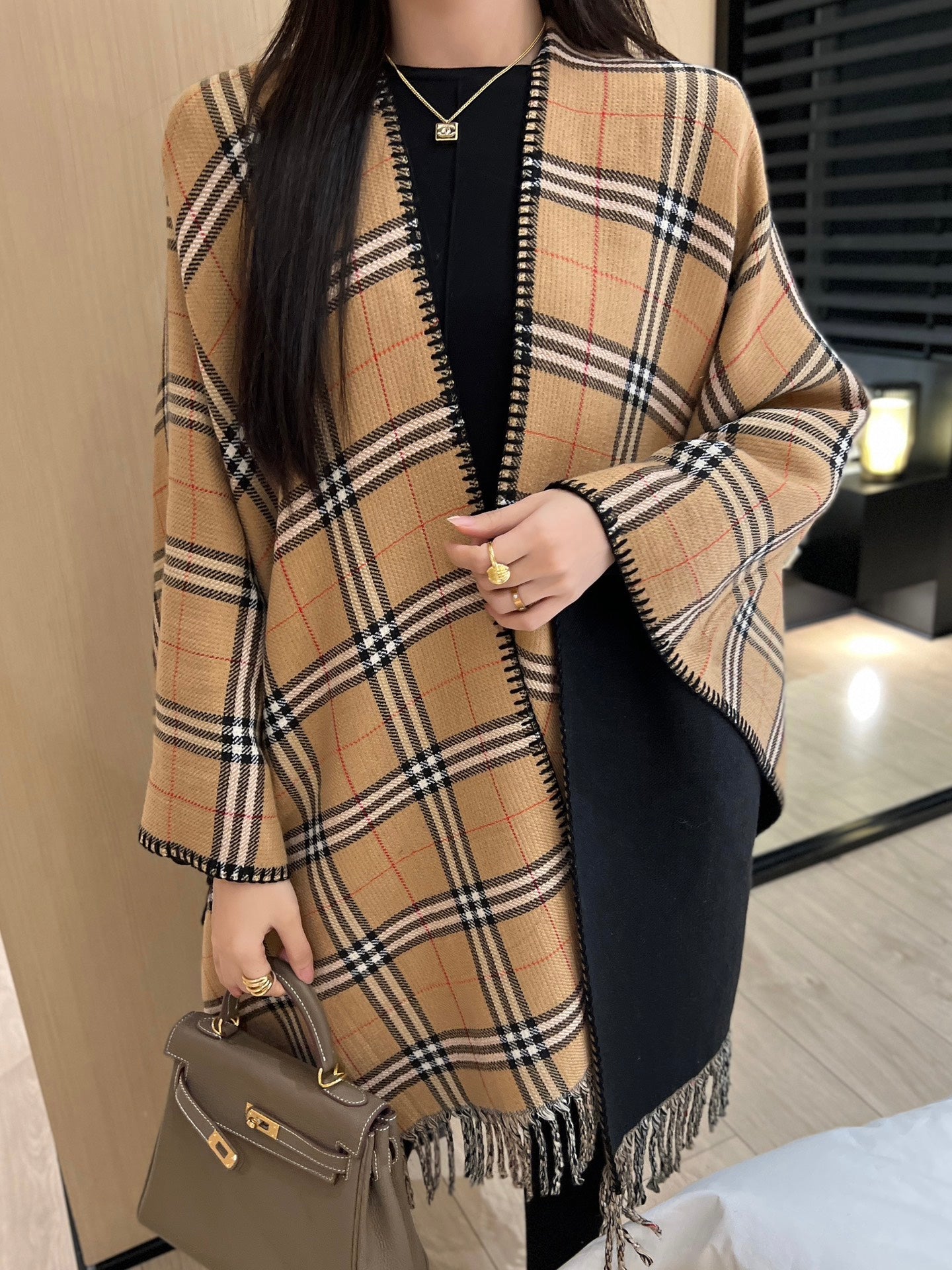 Bur New wool scarf cloak