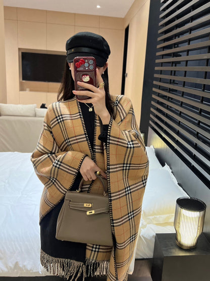 Bur New wool scarf cloak