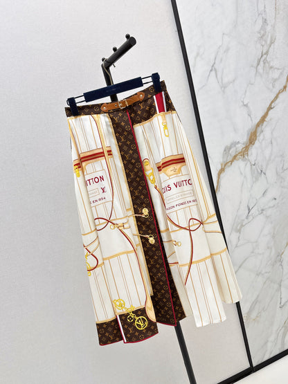 Louis New Color block skirt