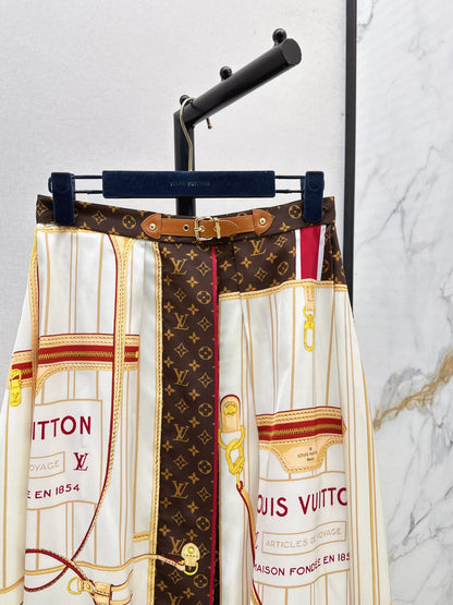 Louis New Color block skirt