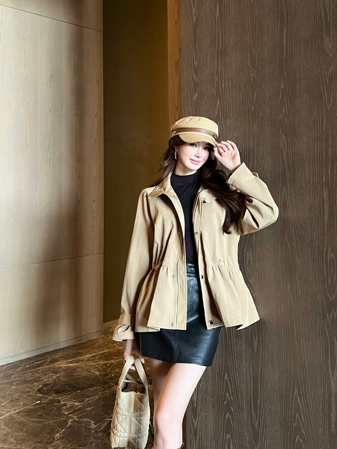 CD New waisted trench coat