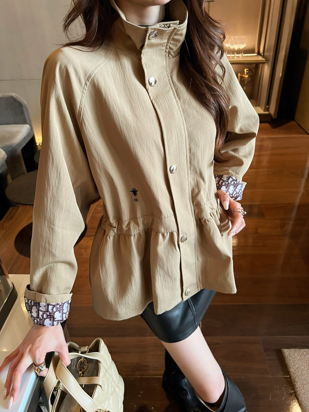 CD New waisted trench coat