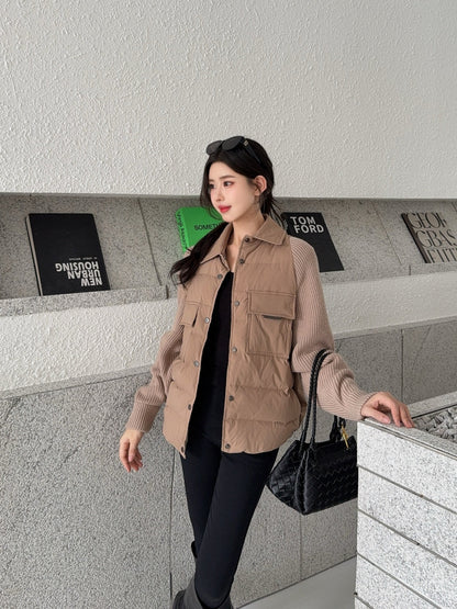 Brune New lapel down jacket