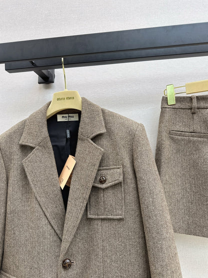Miu NewHerringbone suit