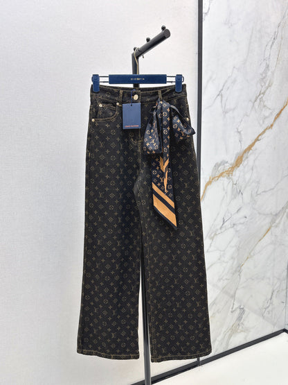 Louis New silk scarf jeans